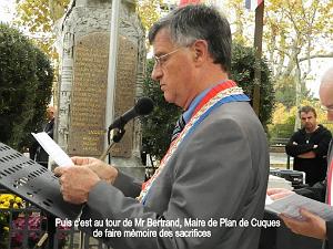 REPORTAGE 2011 PLAN DE CUQUES CELEBRATION DU 11 NOVEMBRE 1918   (15) PAR GM